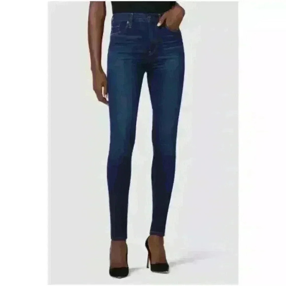 NWT Hudson Jeans Women's size 26 Barbara Super Skinny High-Rise Dark MSRP $195 - Picture 2 of 8
